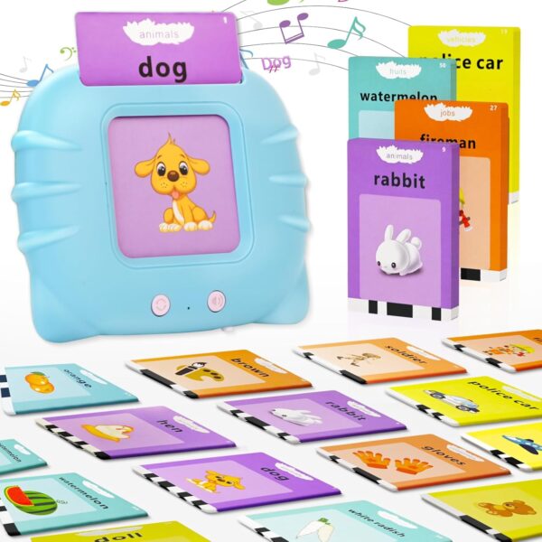 Talking Flash Cards for Toddlers 2-4 Years Speech Therapy Toys, Pocket Speech for Toddlers Learning Toys, 224 Sight Words for Toddler Educational Preschool Toys Gifts