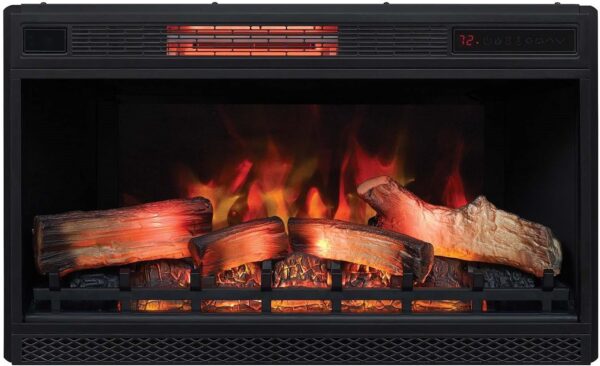 ClassicFlame 3D Infrared Quartz Electric Fireplace Insert Plug and Safer Sensor, 32" - Image 3