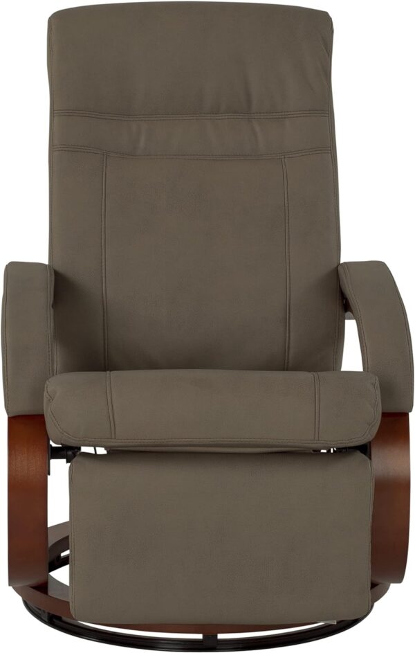 Thomas Payne RV Euro Recliner with Footrest, 360-Degree Swivel, Manual Recline, Measures 26" W x 33" D x 39" H, PolyHyde Vinyl Fabric, Grummond - 2020129901 - Image 5