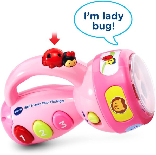 VTech Spin and Learn Color Flashlight, Pink - Image 4