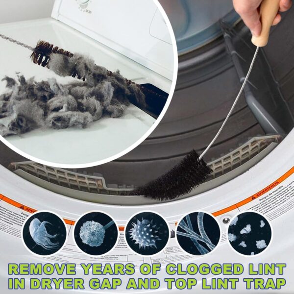 Sealegend Dryer Vent Cleaner Kit Dryer Lint Vacuum Attachment Lint Remover,Dryer Vent Vacuum Hose With Brush - Image 4