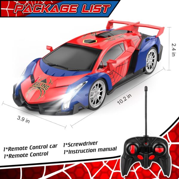 Growsland 2024 Remote Control Car for Kids, RC Cars for Boys Kids 1:18 Electric Vehicle Toy Car Hobby Racing Car Toys with Lights & Controller, Birthday Gift for 3 4 5 6 7 8 9 Year Old Boys Girls - Image 6