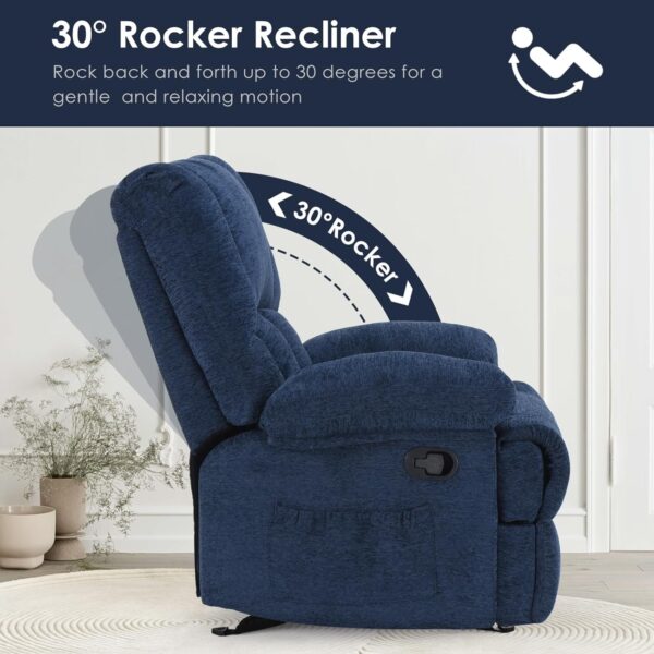 Oversized Rocking Rocker Recliner Chair for Living Room Adults - Image 3