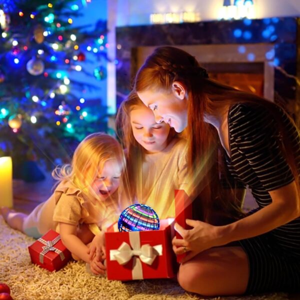 Flying Orb Ball (Blue, 2024 Upgraded) with Dazzling Lights, Magic Hover Spinner, Cool Boomerang Drone, Floating Cosmic Globe, Kids Outdoor Toys, for 6 7 8 9 10 Year Old Boys Girls - Image 6