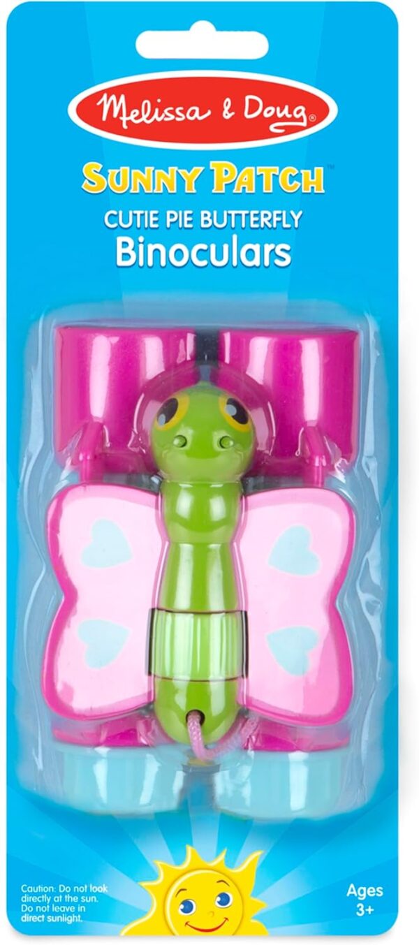 Melissa & Doug Sunny Patch Cutie Pie Butterfly Binoculars - Pretend Play Toy - Image 3
