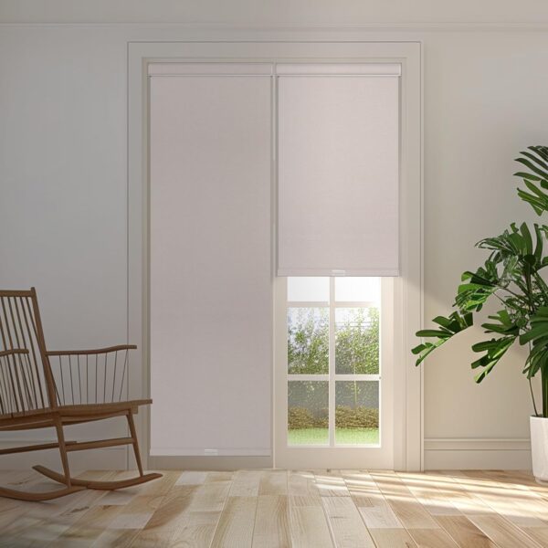 Boolegon Blackout Roller Shades for Windows Cordless Roller Blinds with Cassette Valance Roller Window Blinds Thermal Insulation Energy Saving Shades for Home Door Office,Beige,Custom Sizes - Image 3