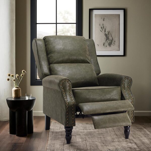 STARY Faux Leather Pushback Recliner Chair for Living Room Bedroom RV - Image 3