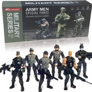 Army Men Toy Soldiers, Soldiers Toys Army Men Set for Boys 4-7,Army Men Action Figures Military Playset Toy with Weapon for Toddler Age 3+