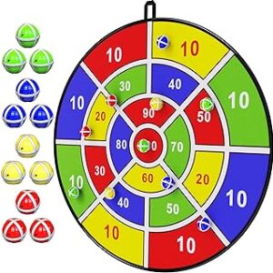 BooTaa 29" Large Dart Board for Kids, Kids Dart Board with Sticky Balls, Boys Toys, Indoor/Sport Outdoor Fun Party Play Game Toys, Birthday Gifts for 3 4 5 6 7 8 9 10 11 12 Year Old Boys Girls