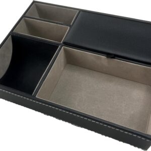 LA Bear Nightstand Organizer, Dresser Top Organizer, Catch All Tray for Phone Keys Wallet, Elegant Dresser Decor for Bedroom!