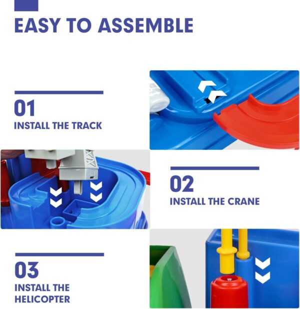 Toys for 3 Year Old Boys Birthday Gift - Large Race Track - 3 Year Old Boy Toys - Car Toys for Boys 3-4-5-6-7 - Montessori/Thinking/Fine Motor Skills/STEM Toys - Image 7