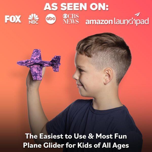 Foam Glider Girl Toys Age 4 & Up - Engaging Toy for 7 Year Old Girl Birthday Gifts - Fun Girl Sports Throwing Toys Outdoor Girls Toys Age 6-8 - Girls Toys 7-8 Years Old and Girl Toys for 4 Year Old - Image 2