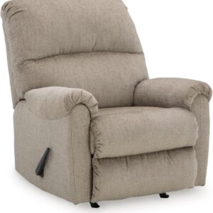 Signature Design by Ashley Stonemeade Casual Manual Rocker Recliner, Light Brown