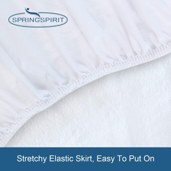 Twin Mattress Protector Waterproof Soft & Breathable Terry, Noiseless Twin Mattress Cover Fitted Sheets up -14'' Twin Mattress Protector for Kids Bed Cover Twin Size Mattress Pad Protecor Machine Wash - Image 7