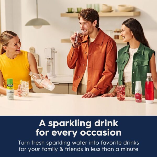 SodaStream Terra Sparkling Water Maker (Black) with CO2, DWS Bottle and Bubly Drop - Image 4