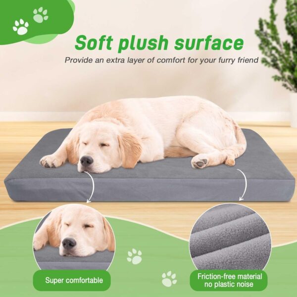 Dog Bed Covers Replacement Waterproof for Dog Bedding Washable Grey 2 Pack 35" x 44" XL - Image 4