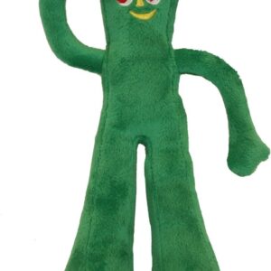 Multipet Gumby Plush Filled Dog Toy, Green, 9 inch (Pack of 1)