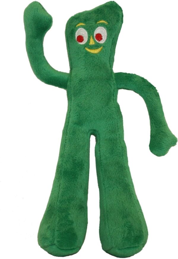 Multipet Gumby Plush Filled Dog Toy, Green, 9 inch (Pack of 1)