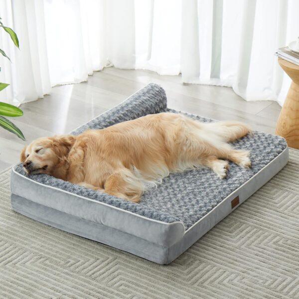 BFPETHOME Orthopedic Dog Beds for Large Dogs-Waterproof Sofa Dog Bed with Removable Washable Cover, Large Dog Bed with Waterproof Lining and Nonskid Bottom,Pet Bed for Large Dogs - Image 9