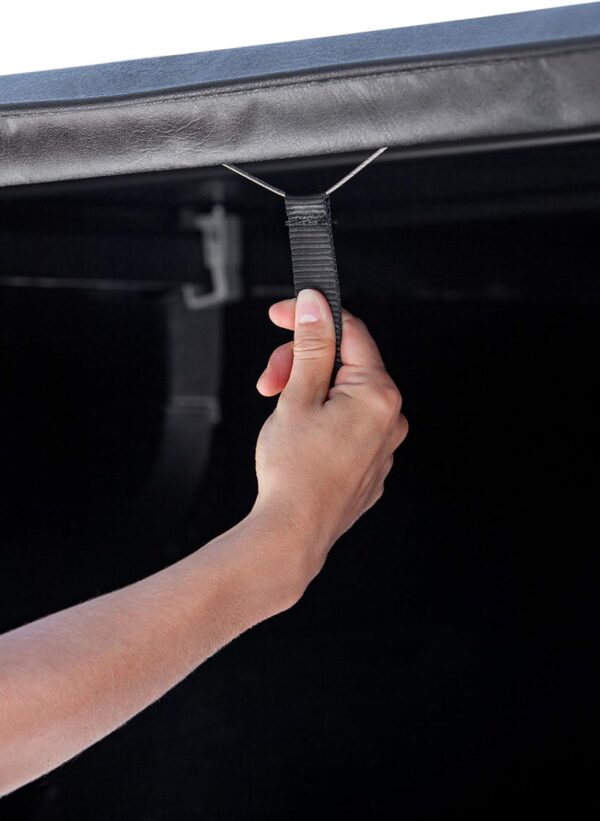 LEER ROLLITUP | Fits 2019-2023 Ram 1500 - New Body Style - with 5.7' Bed | Soft Roll Up Truck Bed Tonneau Cover | 4R298 | Low-Profile, Sturdy, Easy 15-Minute Install (Black) - Image 9