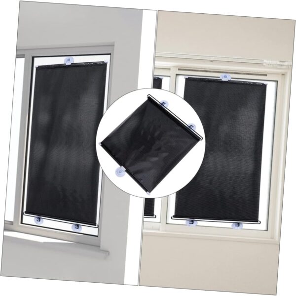 VOSAREA 4pcs Suction Cup Blinds Outdoor Blackout Curtains Car Window Shade for Blackout Cellular Vertical Blinds Window Blinds Sun Suction Blinds for Window Cord Light Non PVC Plastic Film - Image 3