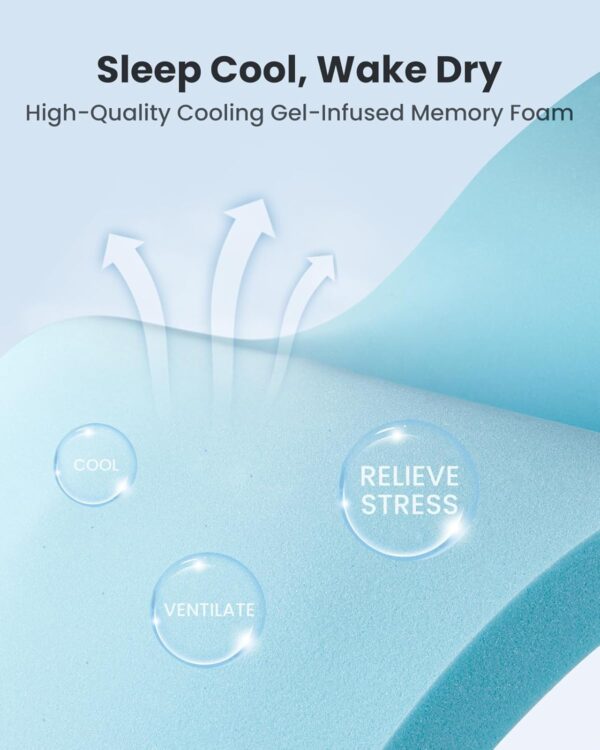 Dreamsmith 3 Inch Memory Foam Mattress Topper Full, Cooling Gel-Infused Bed Topper for Back Pain with Removable Soft Cover, CertiPUR-US Certified, Full - Image 5