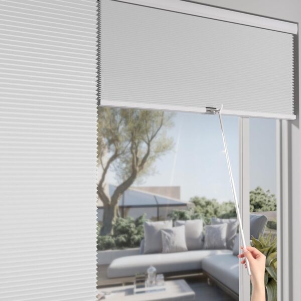 Myshade Telescopic Push Pull Adjustable Draw Rod for Cordless Window Shades Cellular Shades Roller Shades Zebra Blinds 16.5"-29.5" - Image 2