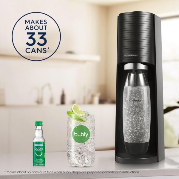SodaStream Terra Sparkling Water Maker (Black) with CO2, DWS Bottle and Bubly Drop - Image 5
