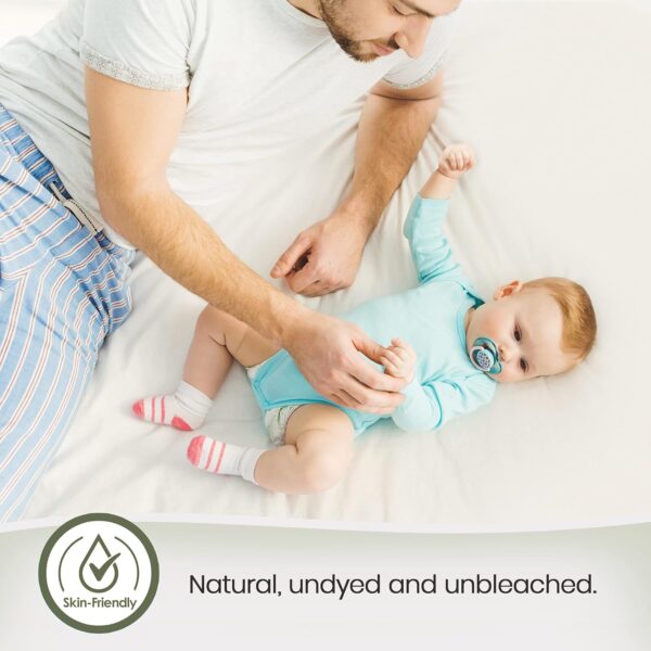 Organic Cotton, 100% Waterproof Mattress Protector Pad – Soft, Hypoallergenic, Breathable Bed Cover – GOTS & Fair-Trade Certified – 17 in. Deep, Queen Size Mattress Cover by Whisper Organics - Image 7
