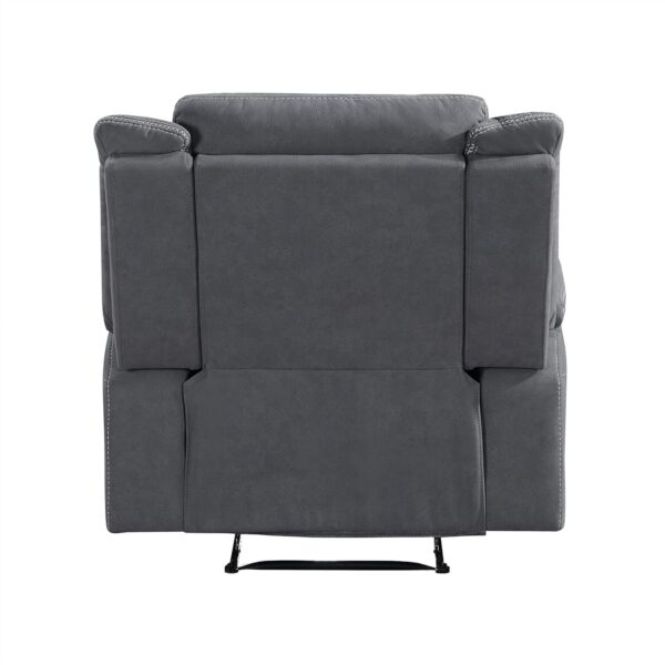Lexicon Recliner Chair Living Room Reclining Sofa Chair, Home Theater Seating, Wall Hugger Recliner, Manual Recliner Sofa Chair for Living Room/Office/Apartment, Grey - Image 7