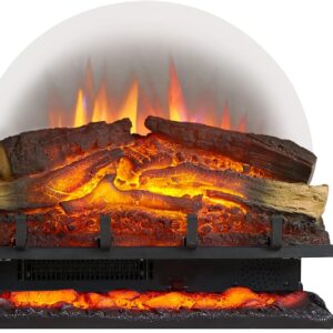 LegendFlame 25" W Free Standing Electric Fireplace Log Set (EF484), Fireplace Insert, Heater 750W/1500W, Crackling Sound, Remote Control…