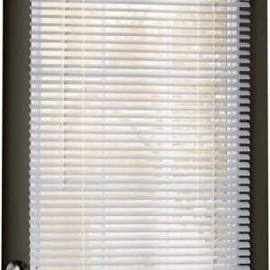 Collections Etc Easy Install Magnetic Blinds, 1" Mini Quick Snap on/Snap Off, for Steel Metal Door Windows, White, 25" X 40", White, 25" X 40"
