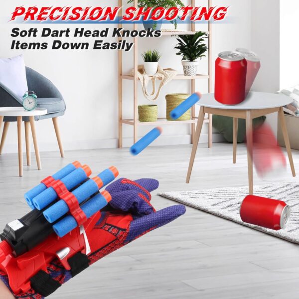 Web Shooters Toy for Kids 2 Pack, Toy for 3 4 5 6 7 8 Year Old Boy, Web Slinger Boy Toys with Spider Glove Launcher, Toys for Boys 4-6, Birthday Gifts for Boys 6-8 - Image 5