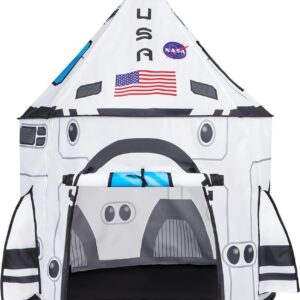 JOYIN Rocket Ship Play Tent Pop up Play Tent Kids Indoor Outdoor Spaceship Playhouse Tent Set