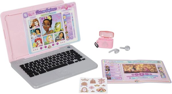 Disney Princess Style Collection Laptop with Phrases, Sound Effects & Music! Girls Toy Pretend Laptop - Image 6