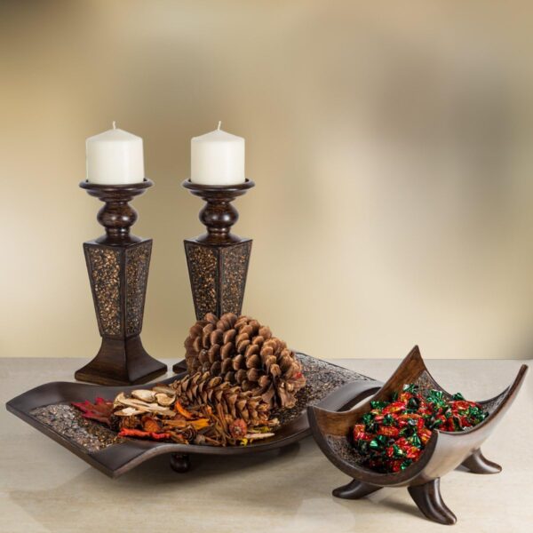 Creative Scents Schonwerk Decorative Bowl for Home Decor - Centerpiece for Dining Room Table - Coffee Table Decor for Living Room - 10" Resin Bowl - House Decor Decorations or Key Bowl for Entryway - Image 5