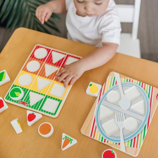 Melissa & Doug Wooden Shape Sorting Grocery Cart Push Toy and Puzzles - Pretend Play Grocery Toys, Sorting And Stacking Toys For Infants And Toddlers Ages 1+ - FSC-Certified Materials - Image 4