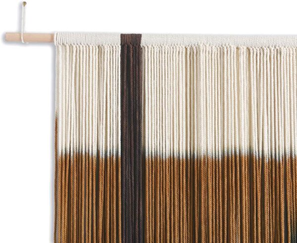 Macrame Wall Hanging Large Dip Dye Tapestry Fiber Wall Art Boho Bedroom Décor 59''W*35''L - Image 4