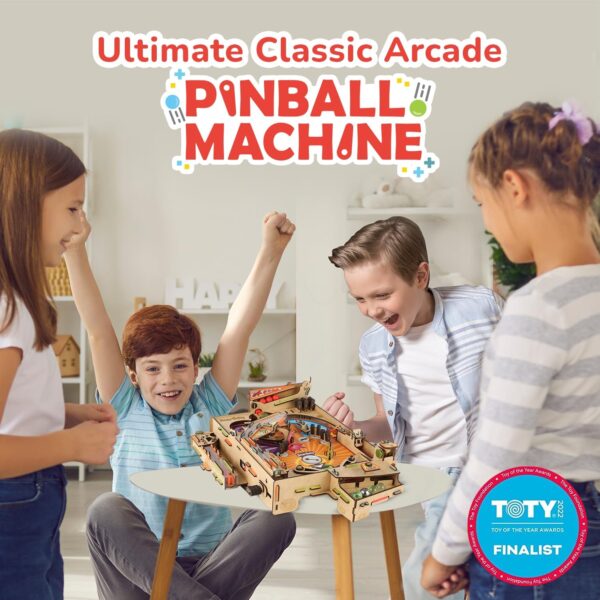 Smartivity Pinball Machine Toy for Kids Ages 8-14 Years old | Global Award Winning Arcade Game| Cool Birthday Gifts Ideas for Boys & Girls| DIY STEM Toys for 8,10,11,12,13,14I Wooden Engineering Games - Image 3
