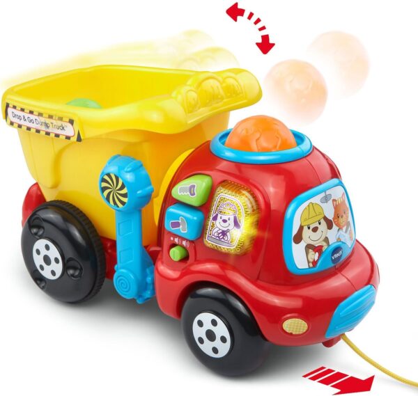 VTech Drop and Go Dump Truck, Yellow - Image 3