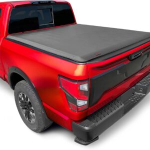 MaxMate Soft Roll-up Truck Bed Tonneau Cover Compatible with 2017-2024 Nissan Titan | 5.5' (67") Bed | TCN169048