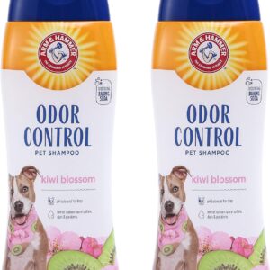 Arm & Hammer for Pets Super Deodorizing Shampoo for Dogs | Best Odor Eliminating Dog Shampoo | Great for All Dogs & Puppies, Fresh Kiwi Blossom Scent, 20 oz, 2-Pack