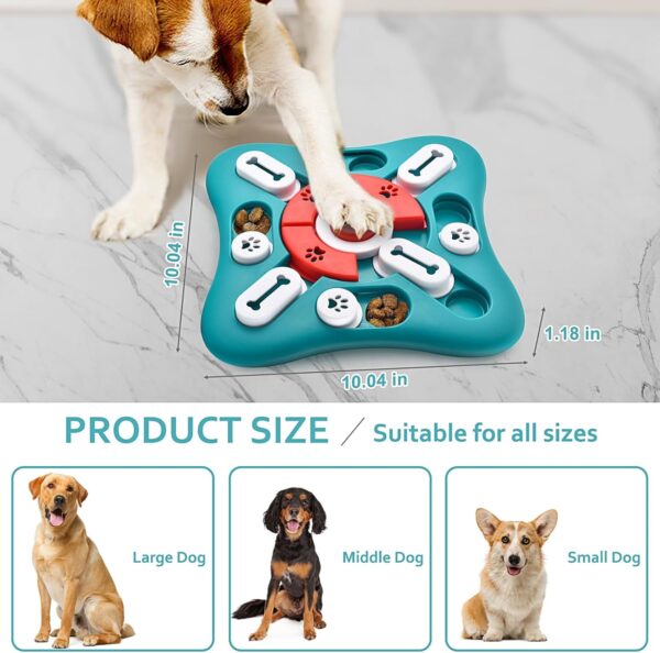 Dog Puzzle Toys, Treat Dispensing Dog Enrichment Toys for IQ Training and Brain Stimulation, Interactive Mentally Stimulating Toys as Gifts for Puppies, Cats, Dogs - Image 2