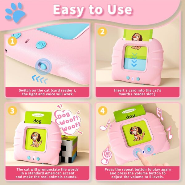 Toddler Toys Talking Flash Cards for 2 3 4 5 6 Year Old Boys and Girls, Autism Sensory Toys for Autistic Children, Learning Educational Montessori Speech Therapy 248 Sight Words Kids Gifts - Image 2