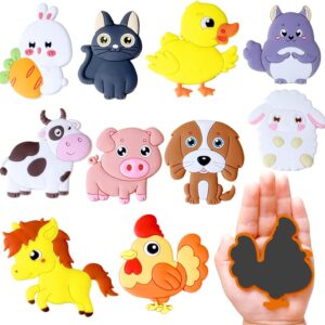 SUPINEEDO Refrigerator Magnets for Kids, Cute Farm Animals Fridge Magnet for Toddlers 1-3 Kids Magnets for Fridge Baby Educational Gift, Full Back Magnetic Toddler Magnets