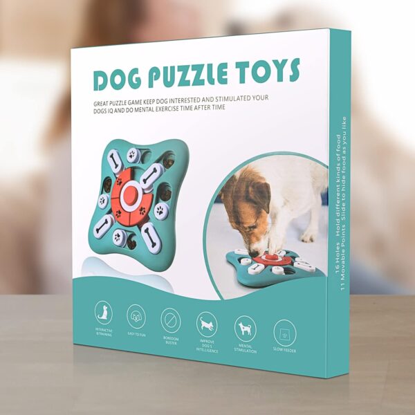 Dog Puzzle Toys, Treat Dispensing Dog Enrichment Toys for IQ Training and Brain Stimulation, Interactive Mentally Stimulating Toys as Gifts for Puppies, Cats, Dogs - Image 7