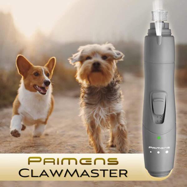 Dog Nail Grinder with LED Light, Rechargeable Dog Nail Grinder for Large Dogs, Medium & Small Dogs, Professional Pet Nail Grinder for Dogs Quiet Soft Puppy Grooming, Cat Nail Grinder, Dog Nail Trimmer - Image 7