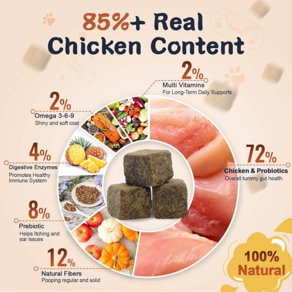 Probiotics for Dogs, Dog Probiotics for Digestive Health, Plus Pumpkin and Fish Oil, for Gut & Itchy, 120 Soft Chews - Image 5