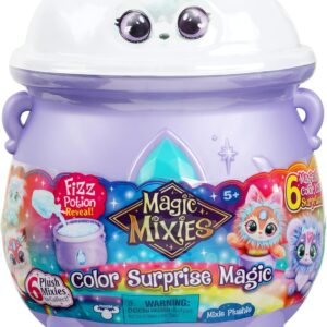 Magic Mixies Color Surprise Magic Cauldron. Reveal a Mixie Plushie from The Fizzing Cauldron and Discover 6 Magical Color Change Surprises - Styles May Vary - Non-Electronic Medium (Pack of 1)