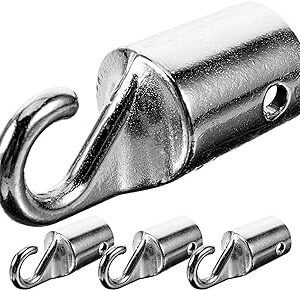 Angoily 4pcs Wand Hook Vertical Blinds Replacement Parts Wand tip Hook for Blinds Blind Parts Blind Hook Replacement Blind Wand Replacements Curtain Hooks for Drapes Connector Metal Mini